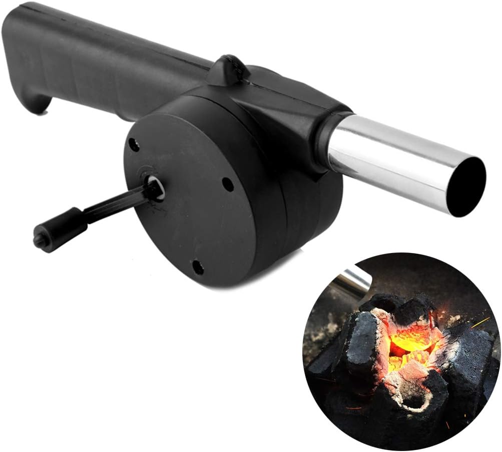 Camping Cooking Recipes - Ventilatore Portatile a Manovella per Barbecue