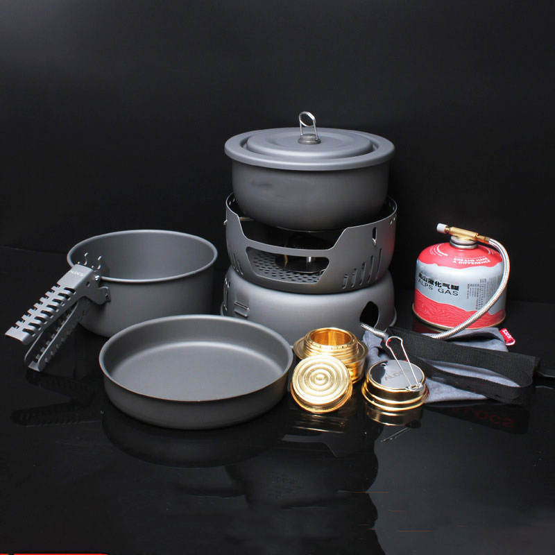 Camping Cooking Materials - Set da cucina per 2-4 persone