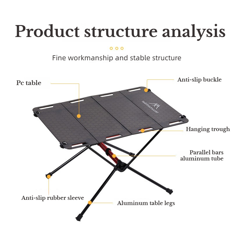 Camping Cooking Table Foldable - Tavolo da Picnic Portatile MOUNTAINHIKER, Tavolo