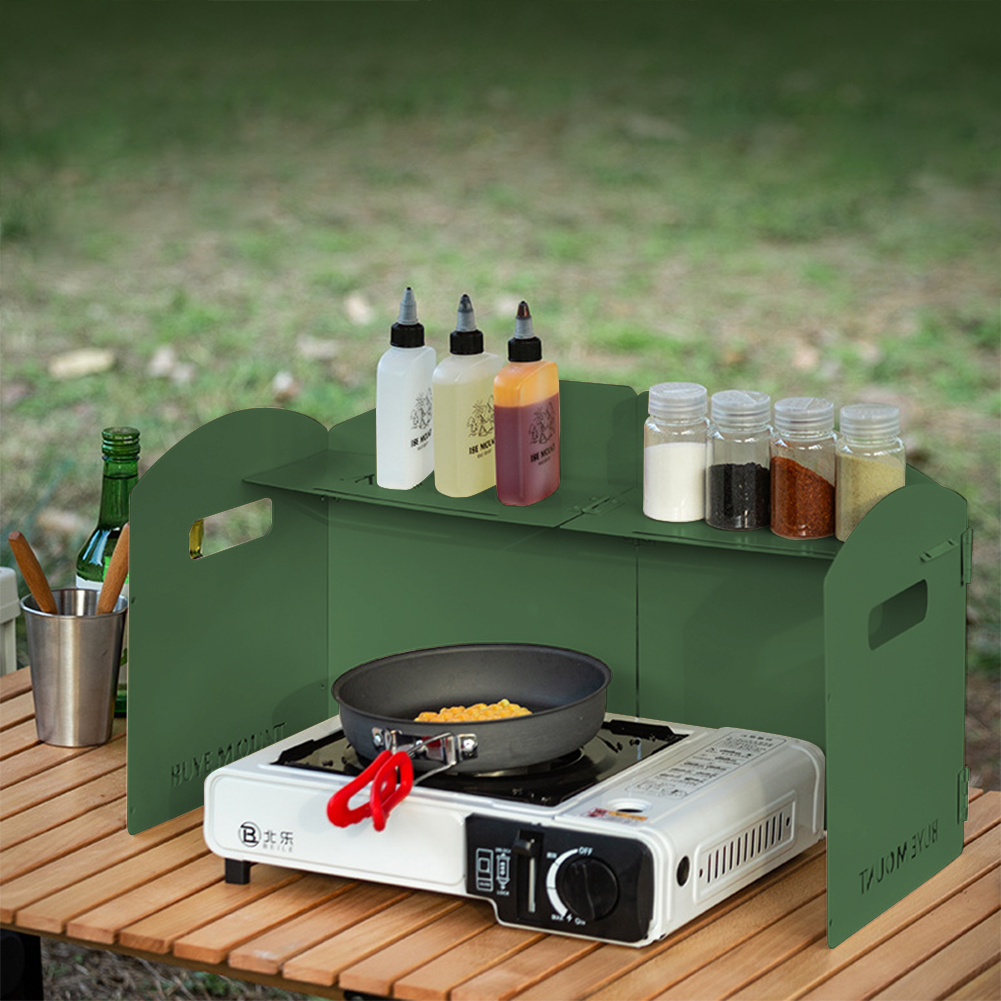 Camping Cooking Windscreen - Paravento Pieghevole per Fornello a Gas