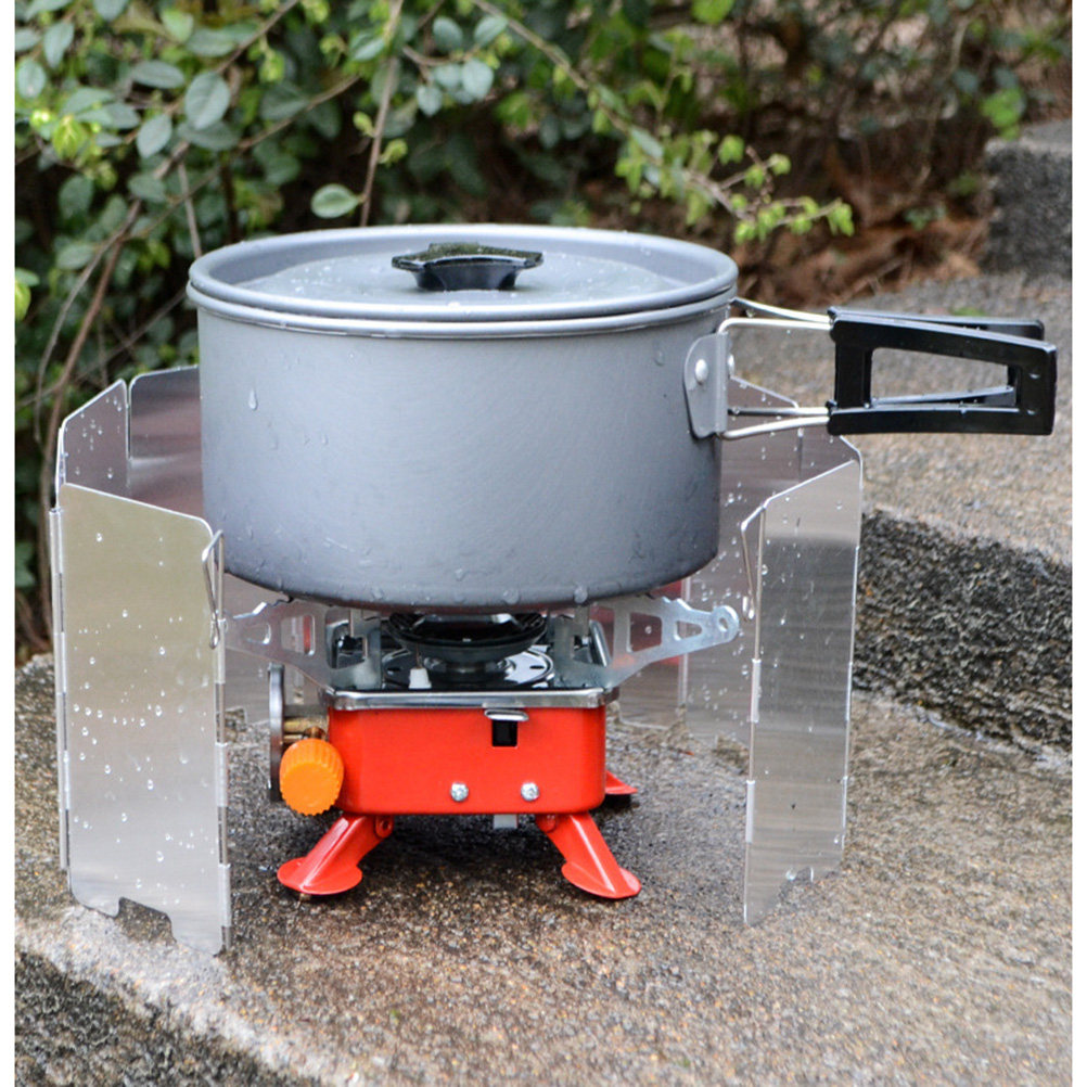 Camping Cooking Windscreen - Fornello da campeggio a 9 piastre