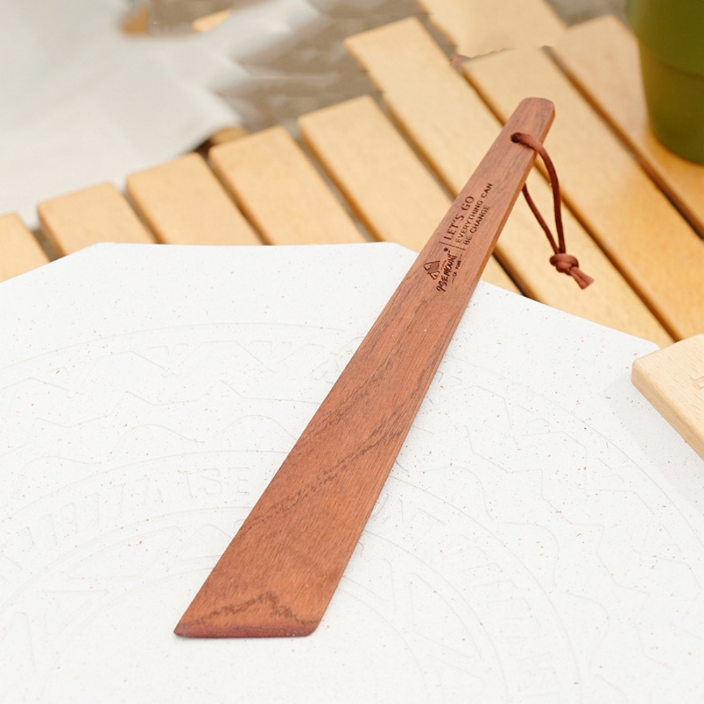 Camping Cooking Windscreen - Spatola in Legno per Campeggio, Utensile
