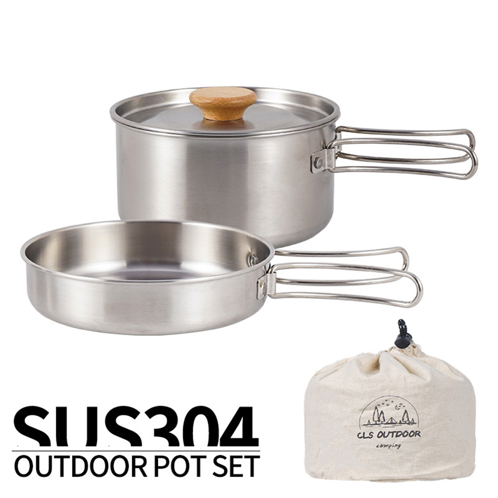 Camping Cooking Equipment Bag - Set di pentole da campeggio portatili