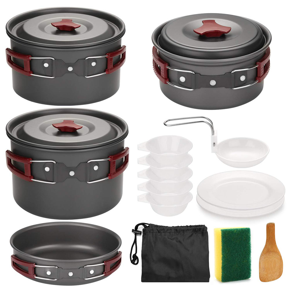 Camping Cooking Basket - Kit di pentole da campeggio all'aperto
