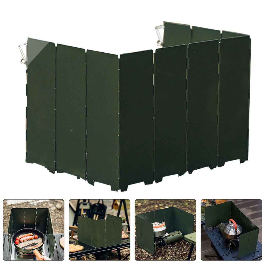 Camping Cooking Windscreen - Robusto Paravento Pieghevole per Fornello a