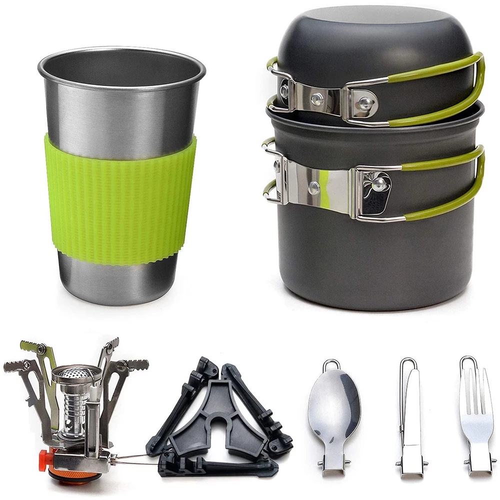 Camping Cooking Recipes - Kit di pentole da campeggio con