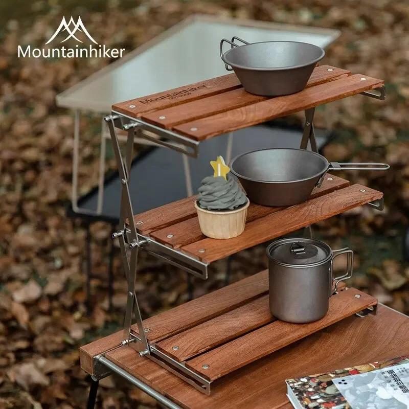 MOUNTAINHIKER Scaffale a Tre L - Camping Cooking Table Foldable recensione e prezzo
