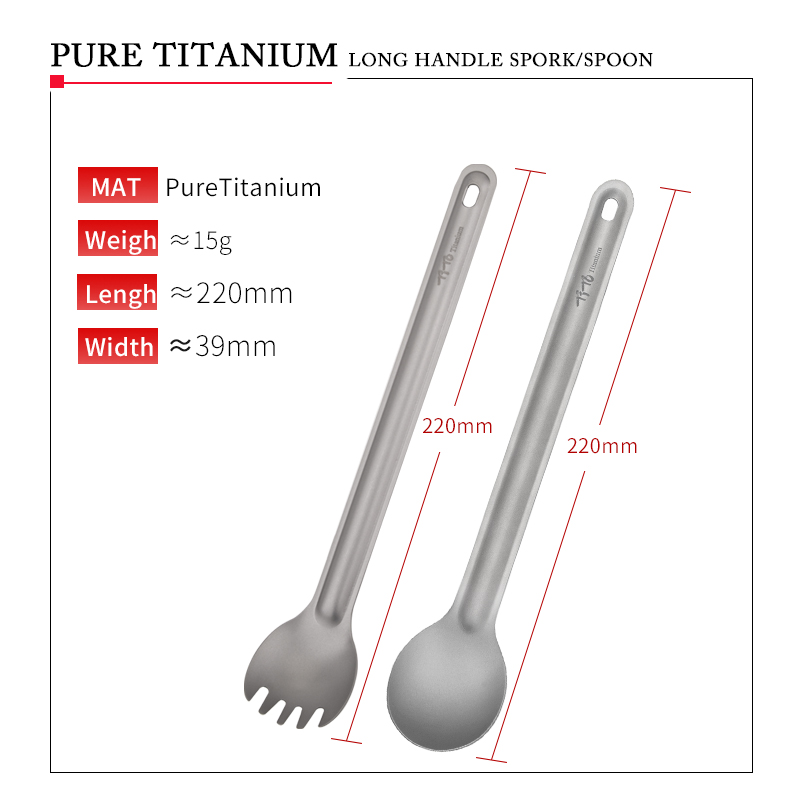 TiTo Cucchiaio Spork in titani - Camping Cooking Basket recensione e prezzo