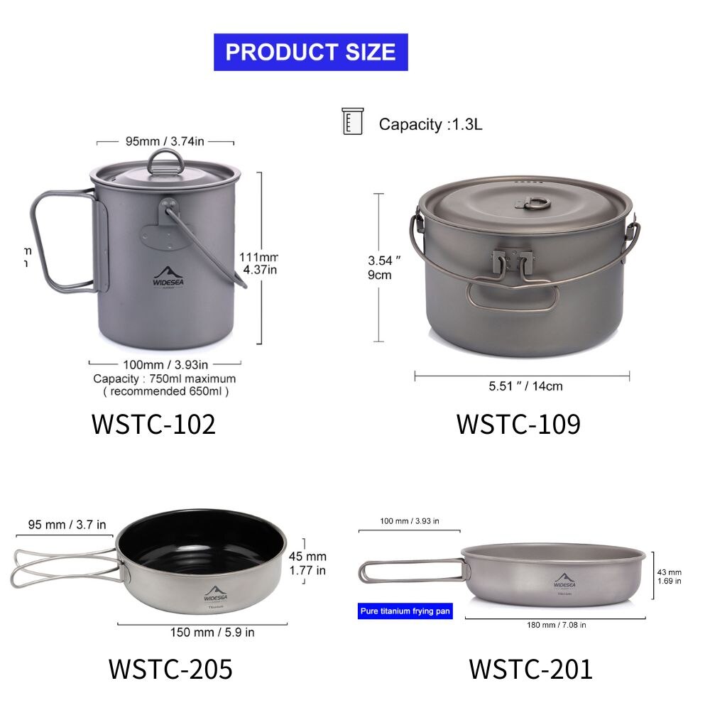 Widesea Stoviglie da campeggio - Camping Cooking Recipes recensione e prezzo