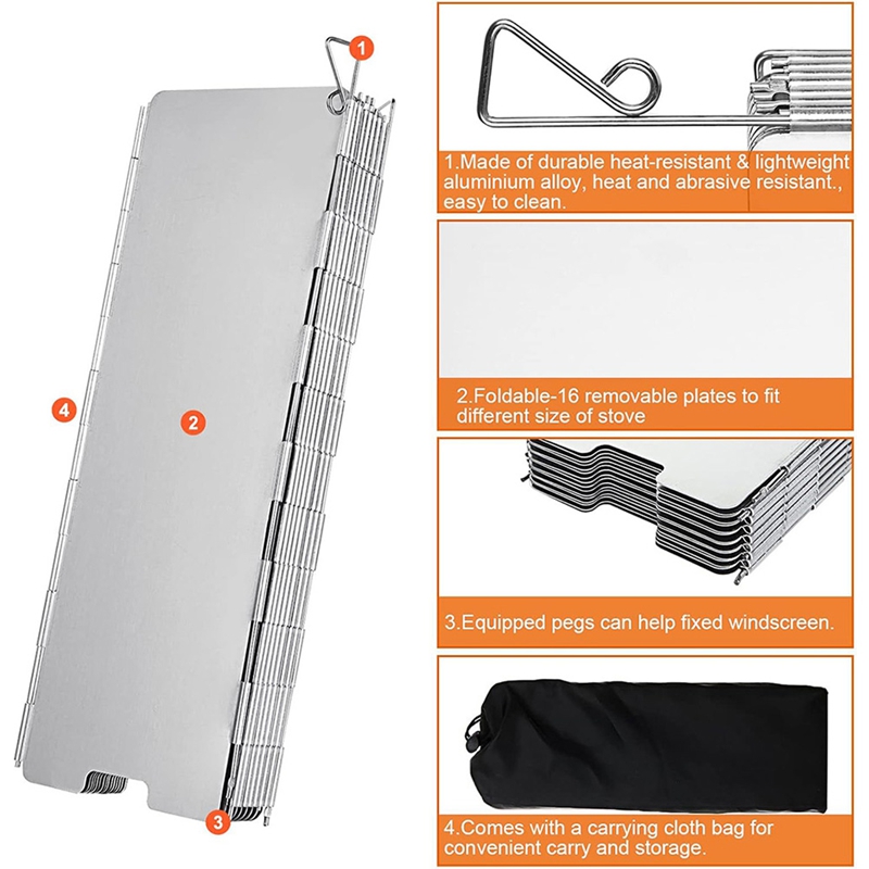 Paravento per Fornello a Gas a - Camping Cooking Windscreen recensione e prezzo