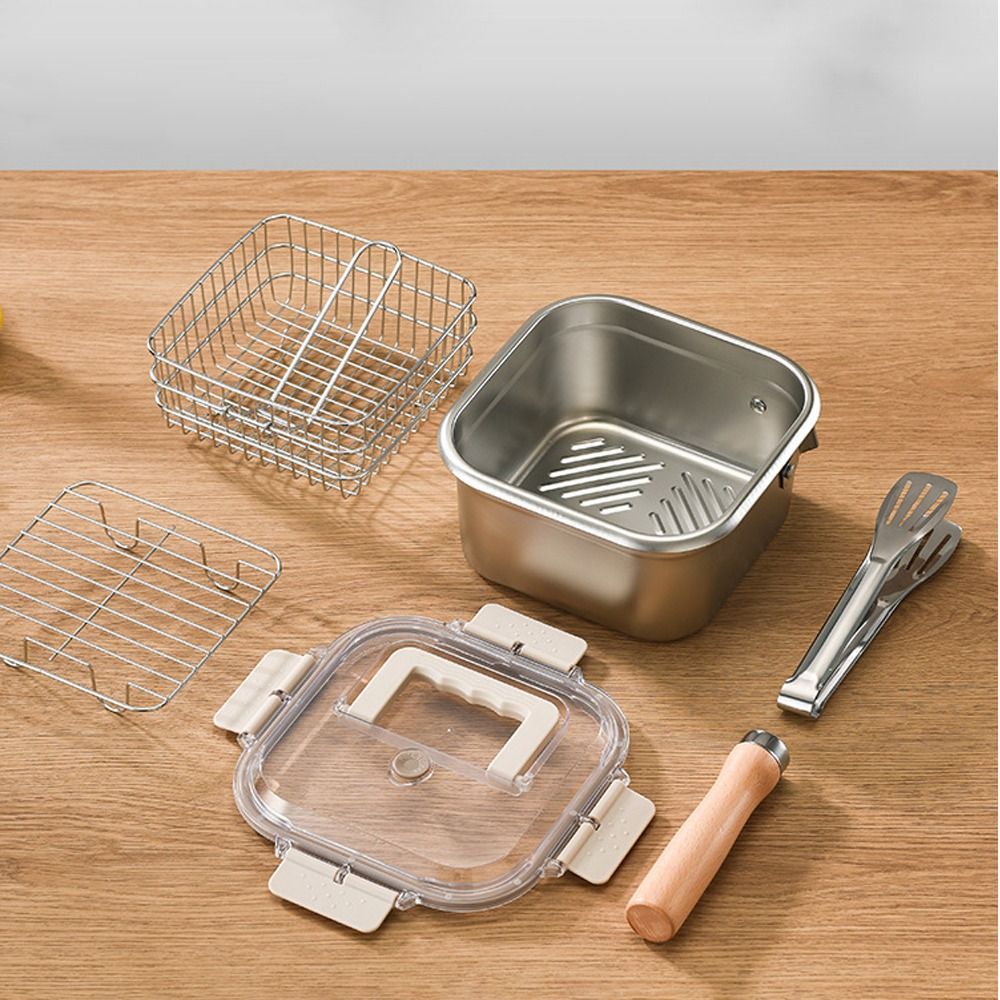 Padella portatile in acciaio i - Camping Cooking Basket recensione e prezzo