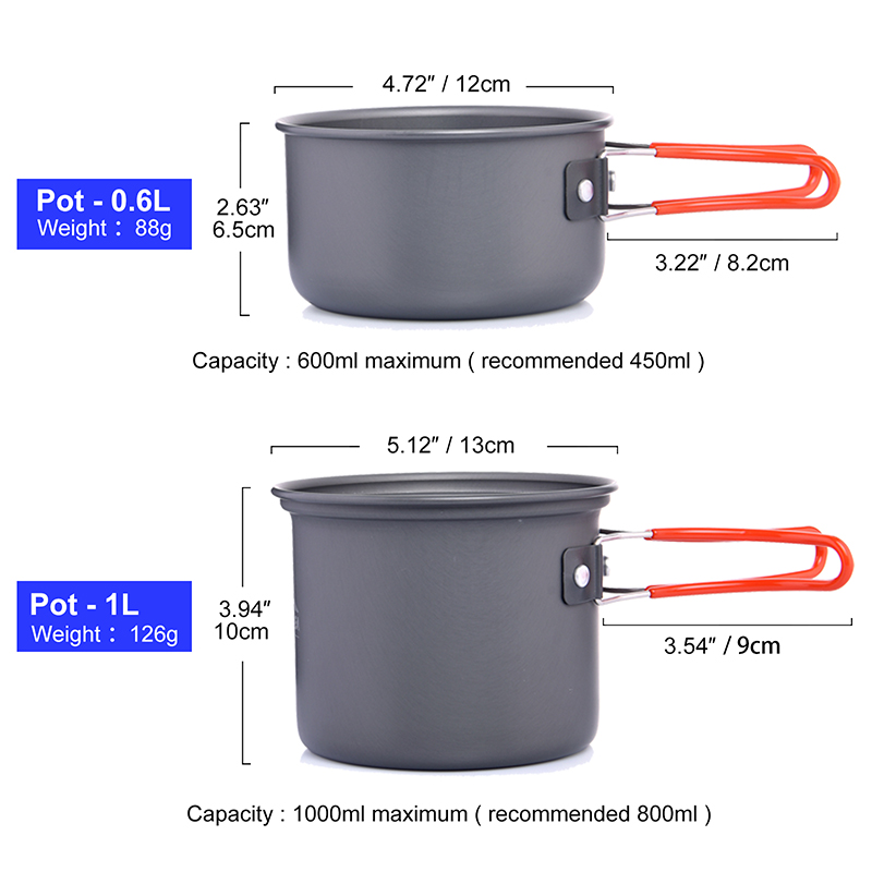 Widesea Set di pentole da camp - Camping Cooking Burner recensione e prezzo