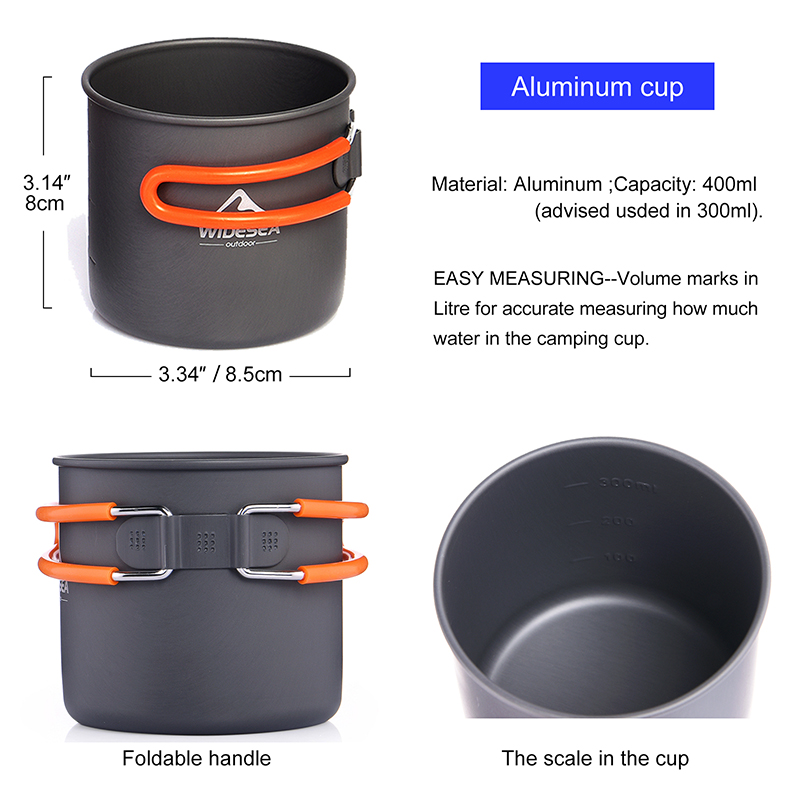 Widesea Set di pentole da camp - Camping Cooking Burner recensione e prezzo