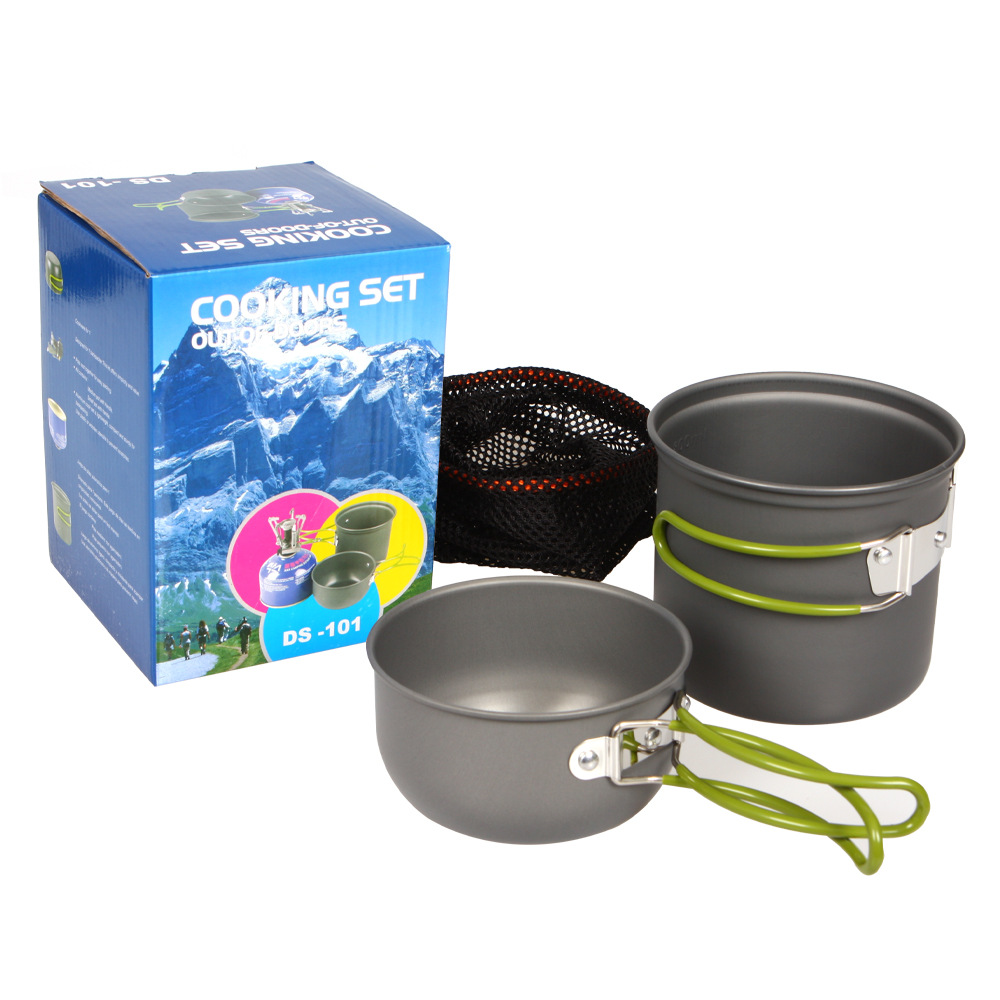 Kit di pentole da campeggio da - Camping Cooking Equipment Bag recensione e prezzo
