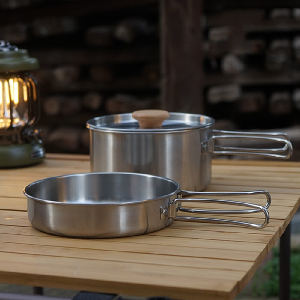 Set di pentole da campeggio po - Camping Cooking Equipment Bag recensione e prezzo
