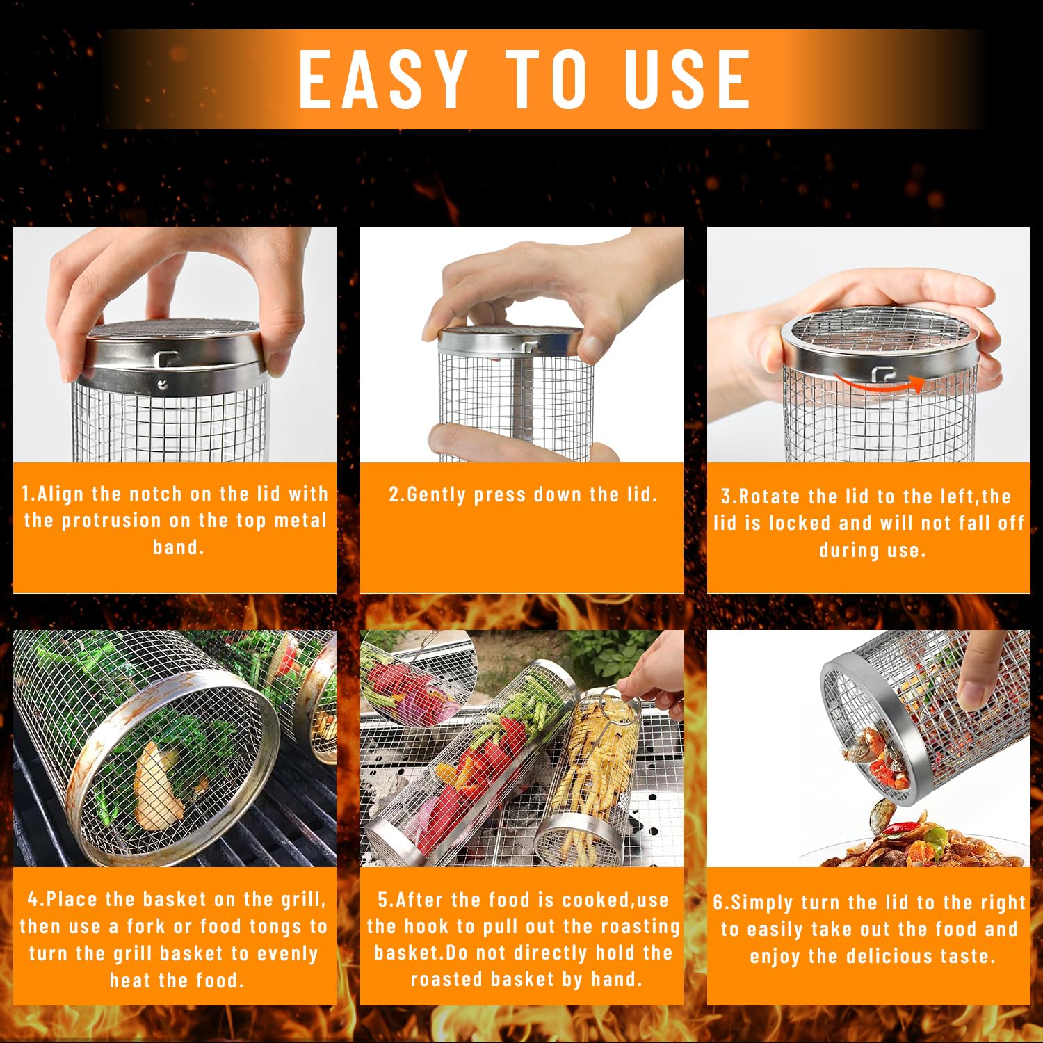 Cestini per grigliare da 2 pez - Camping Cooking Basket recensione e prezzo